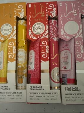 Yara Women's Bath & Body Moisturizer & Body Oil - Pink, Red, Yellow, Cream